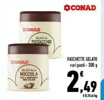 Conad Conad - Gelato Alla Nocciola 300 G(ml) offerta