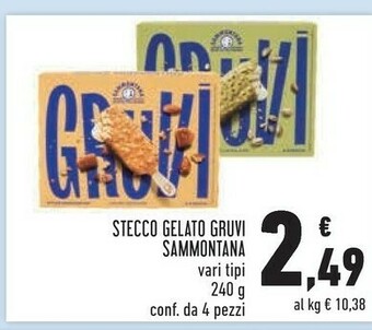 Conad Sammontana Stecco Gelato Gruvi offerta