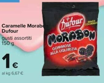 Carrefour Caramelle Morabon Dufour gusti assortiti 150 g offerta