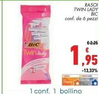 Conad Bic Rasoi Twin Lady offerta