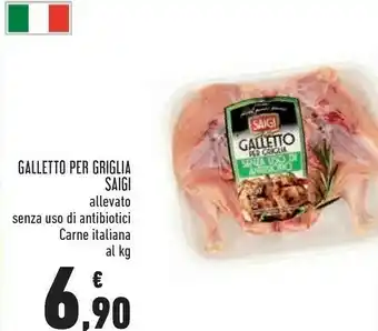 Conad Galletto Saigi Per Griglia offerta