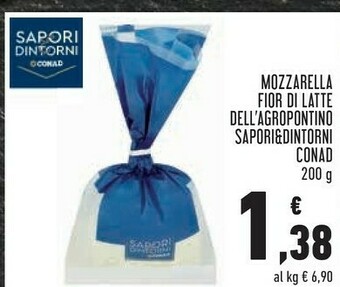 Conad Conad Mozzarella Fior Di Latte Dell'agropontino 200g offerta