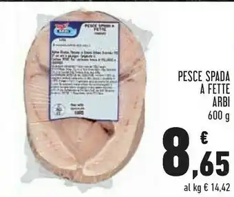 Conad Arbi Pesce Spada A Fette offerta
