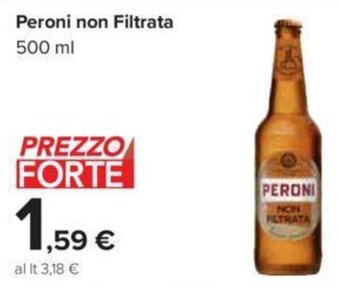 Carrefour Peroni non Filtrata 500 ml offerta