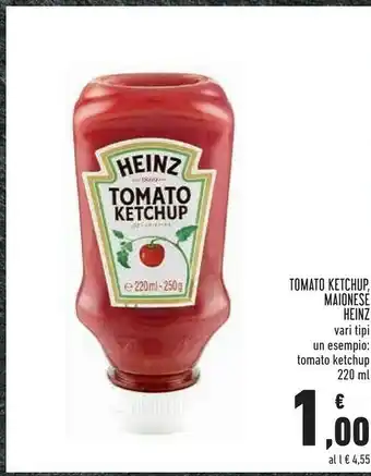 Conad Heinz Tomato Ketchup Maionese offerta