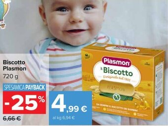 Carrefour Biscotto Plasmon 720 g offerta