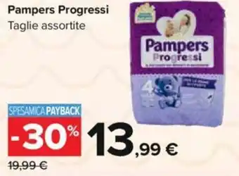 Carrefour Pampers Progressi Taglie assortite offerta