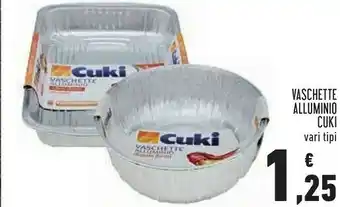 Conad Cuki Vaschette Alluminio offerta