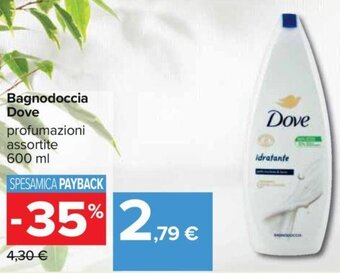 Carrefour Bagnodoccia Dove 600 ml offerta
