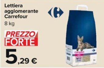 Carrefour Lettiera agglomerante Carrefour 8 kg offerta