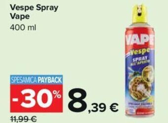 Carrefour Vespe Spray Vape 400 ml offerta