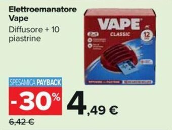 Carrefour Elettroemanatore Vape offerta