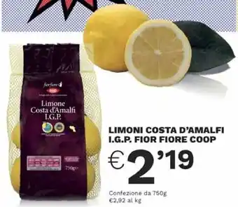 Coop Coop limoni costa d'amalfi i.g.p offerta