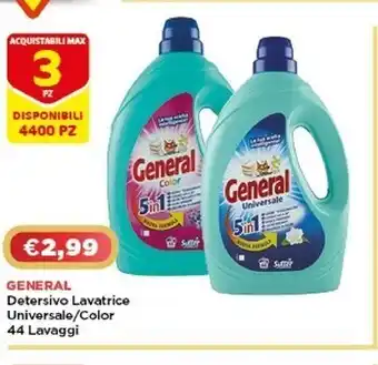 Crai General detersivo lavatrice offerta