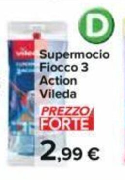 Carrefour Supermocio Fiocco 3 Action Vileda offerta