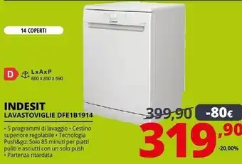 Comet Indesit lavastoviglie dfe1b1914 offerta