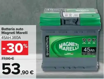 Carrefour Batteria auto Magneti Marelli 45AH 360A offerta