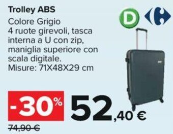 Trolley ABS 71X48X29 cm
