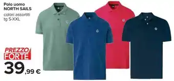 Carrefour Polo uomo NORTH SAILS tg S-XXL offerta