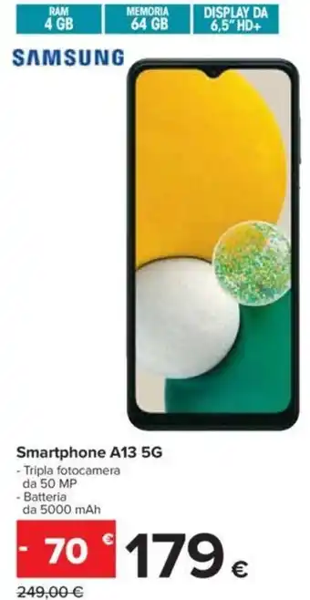 Carrefour Smartphone A13 5G offerta