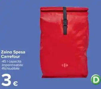 Carrefour Zaino Spesa Carrefour offerta