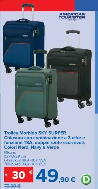Carrefour Trolley Morbido SKY SURFER offerta