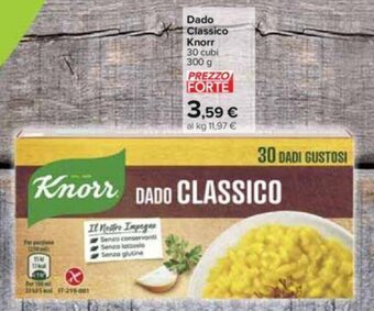 Carrefour Dado Classico Knorr 30 cubi 300 g offerta