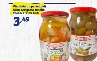 In'S Mercato Ca' del bosco - giardiniera a pezzettoni / olive cerignola condite offerta