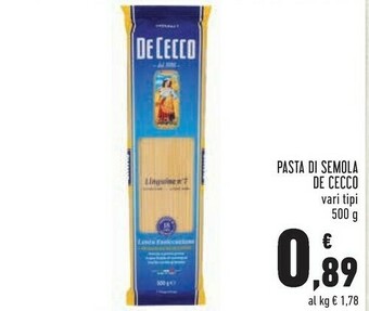 De Cecco Pasta Di Semola Di Grano Duro
