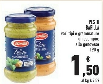 Conad Barilla Pesto offerta