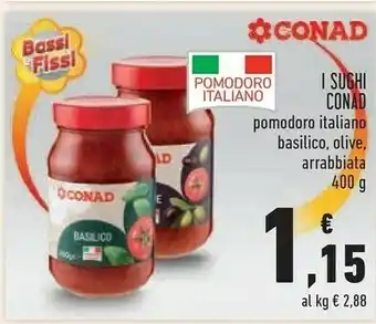 Conad I Sughi Pomodoro offerta