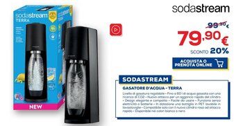 Euronics SODASTREAM GASATORE D'ACQUA - TERRA offerta