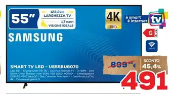 Euronics SMART TV LED - UE55BU8070 offerta