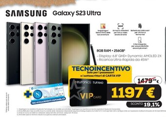 Euronics SAMSUNG Galaxy S23 Ultra offerta