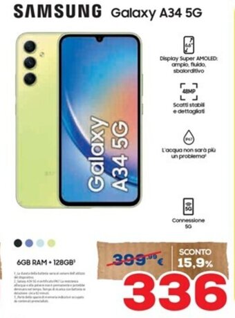Euronics SAMSUNG Galaxy A34 5G offerta