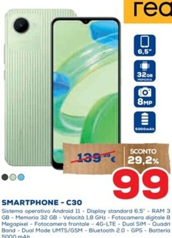 Euronics realme SMARTPHONE - C30 offerta