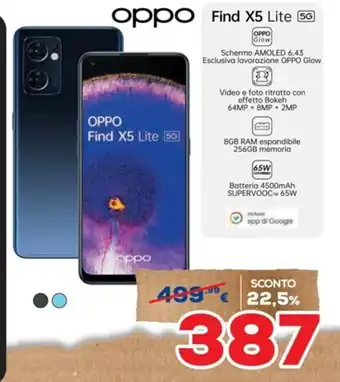 Euronics oppo Find X5 Lite SG offerta