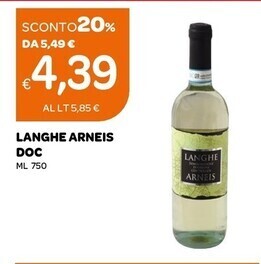 Ekom Langhe arneis doc offerta