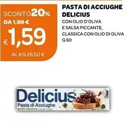 Ekom Delicius pasta di acciughe offerta