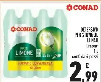 Conad Conad - Detersivo Per Stoviglie Limone 1000 M offerta