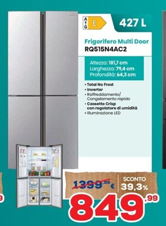 Euronics Frigorifero Multi Door RQ515N4AC2 offerta