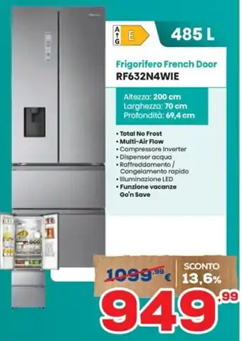 Euronics Frigorifero French Door RF632N4WIE offerta