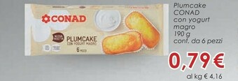 Conad Conad - PlumCake Con Yogurt Magro 190 G(ml) offerta
