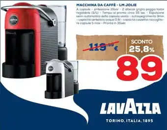 Euronics MACCHINA DA CAFFÈ - LM JOLIE offerta