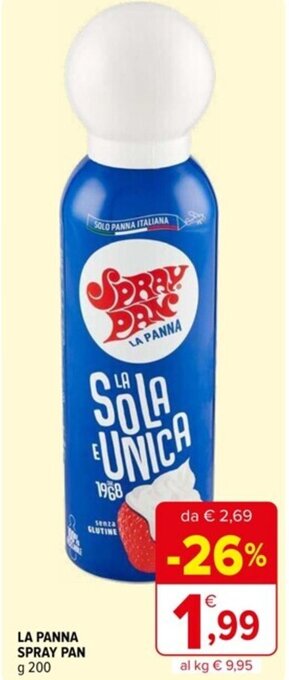 Iperal LA PANNA SPRAY PAN g 200 offerta