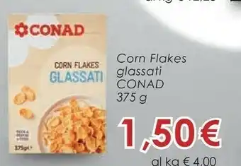Conad Conad - Corn Flakes Glassati 375 G(ml) offerta