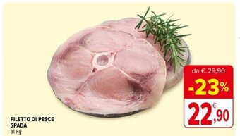 Iperal FILETTO DI PESCE SPADA offerta