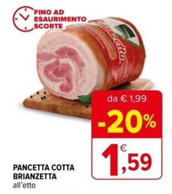 Iperal PANCETTA COTTA BRIANZETTA all'etto offerta