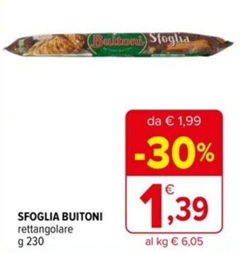 Iperal SFOGLIA BUITONI rettangolare g 230 offerta