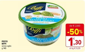 Iperal PESTO BIFFI senza aglio g 140 offerta